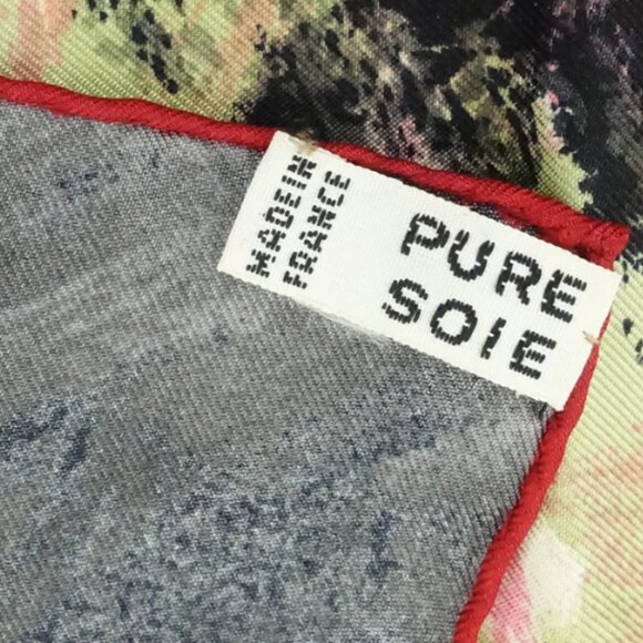 Vintage 50s BALMAIN Scarf Silk Designer Pierre Balmain Paris France Signed - Picture 8 of 8